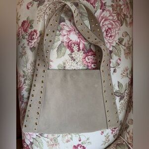 Zara suede 💫 shoulder bag/goldtone hardware